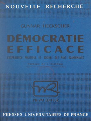cover image of Démocratie efficace